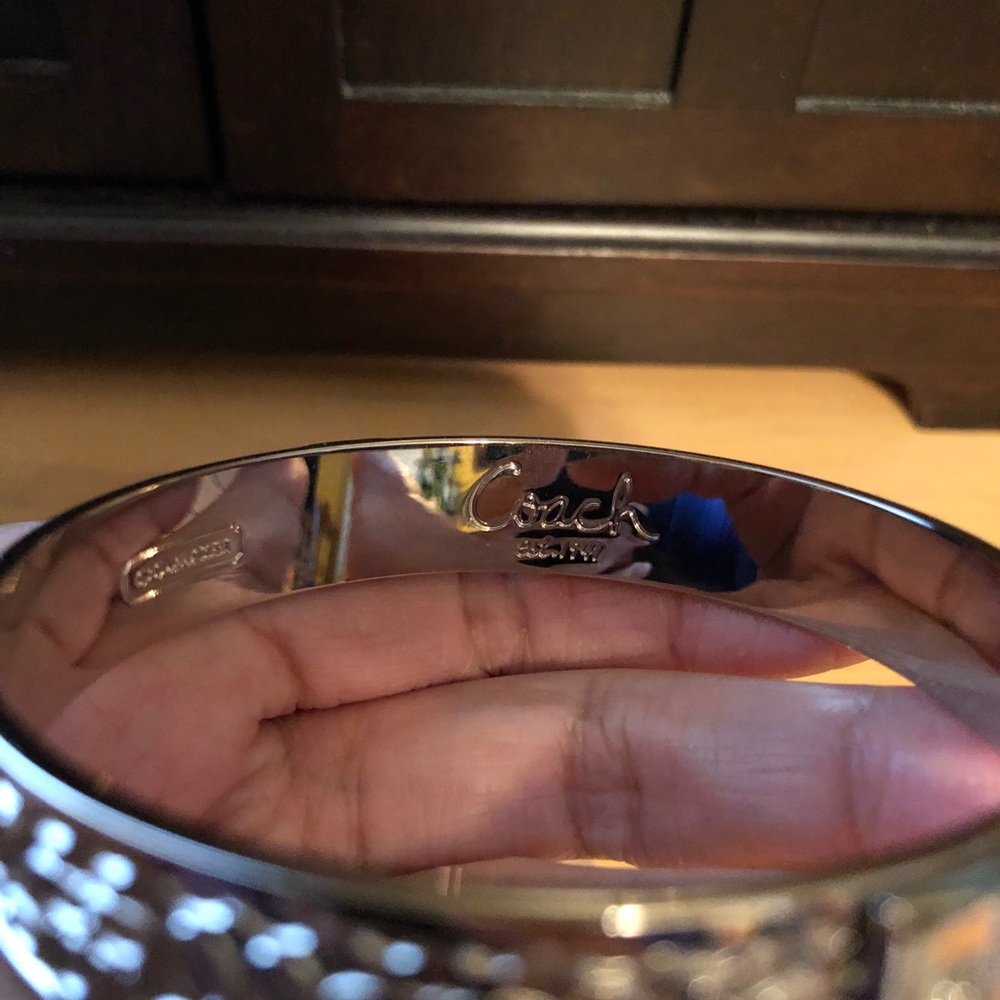 Authentic Coach Silver Signature Bangle - Picture 7 of 7